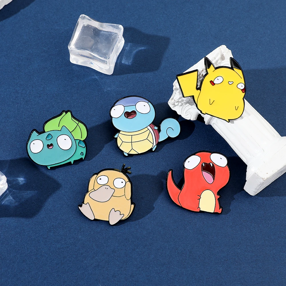 5개 만화 엘프 브로치 개인 맞춤형 피카츄 꼬부기 사이 - Enamel Pin Set 리뷰 및 가격