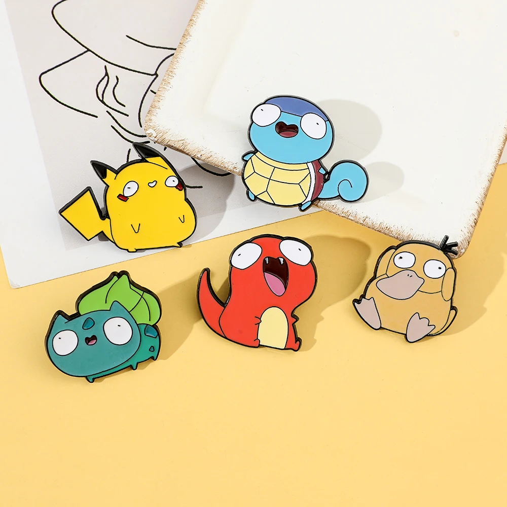 5개 만화 엘프 브로치 개인 맞춤형 피카츄 꼬부기 사이 - Enamel Pin Set 리뷰 및 가격
