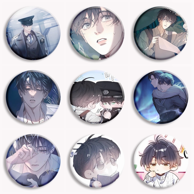 한국어 만화 작은 버섯 단추 핀 BL 만화 An Zhe - Pin Button Badge 리뷰 및 가격