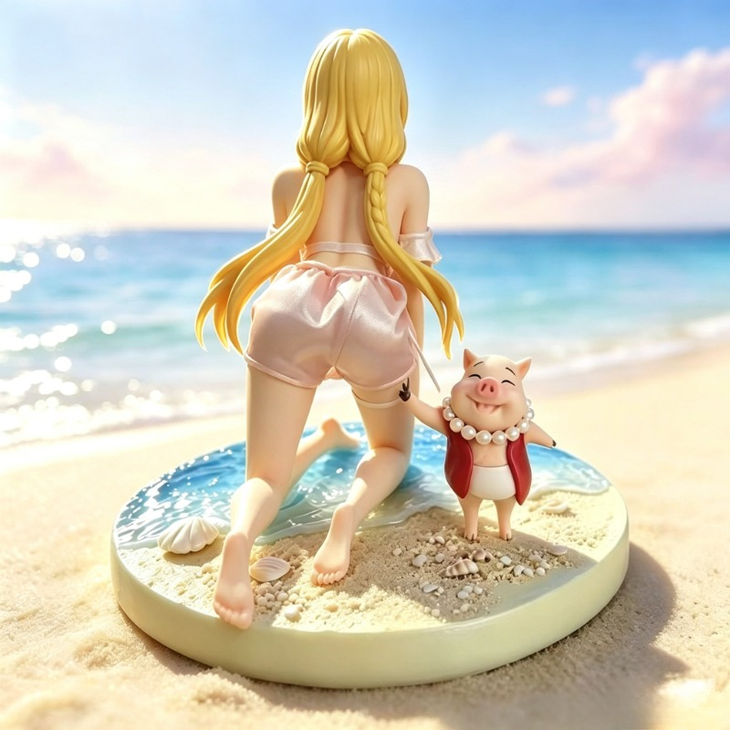 액션 인형/게임/애니메이션/상품 해변에서 무릎을 꿇은  - Anime Merchandise Figures 리뷰 및 가격