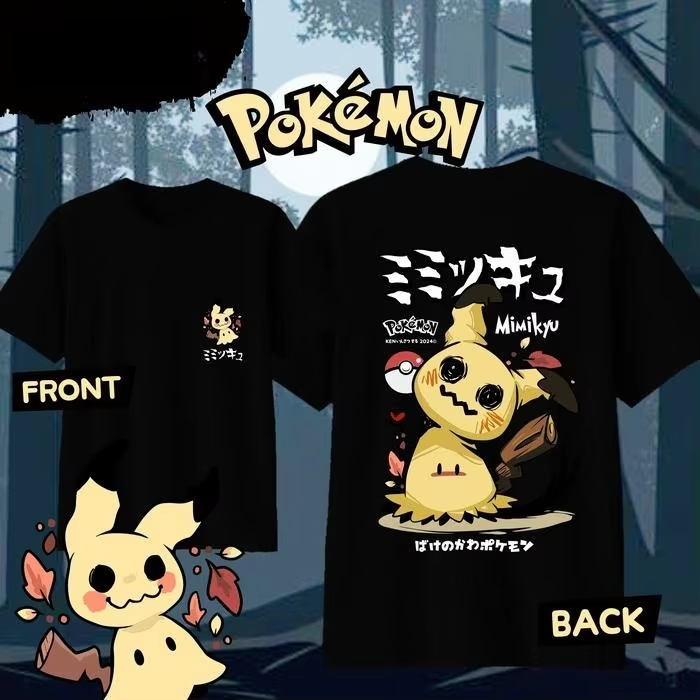 2026년 여름 포켓몬 애니메이션 미미큐 프린트 티셔츠 - Anime Merchandise Men 리뷰 및 가격