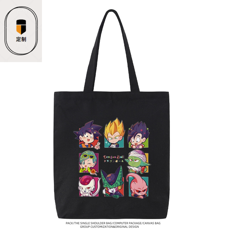 드래곤볼 베지터 손오공 치비 만화 귀여운 캔버스 가방  - Anime Merchandise Shop 리뷰 및 가격